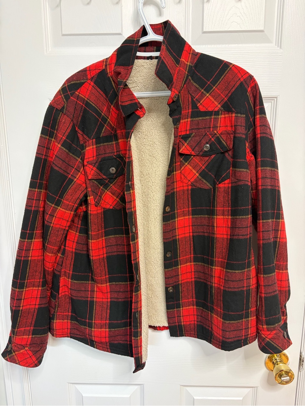 Women’s Plaid Sherpa Lined Jacket